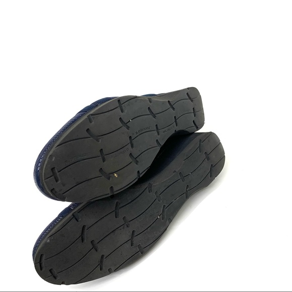 Thierry Rabotin Navy Blue & Black Mary Jane Wedge Heel Strappy Shoes Size 40 - Picture 5 of 12